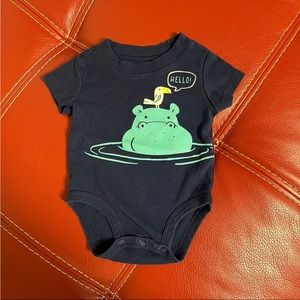 Carters baby blue onesie